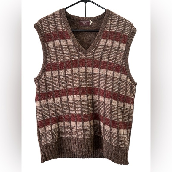Cambridge classics wool brown sweater vest - Picture 1 of 5